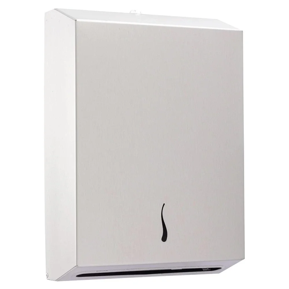 Vellora‎ Paper Towel Dispenser SS304 Stainless Steel Lock Wall Mount 400 C-Fold